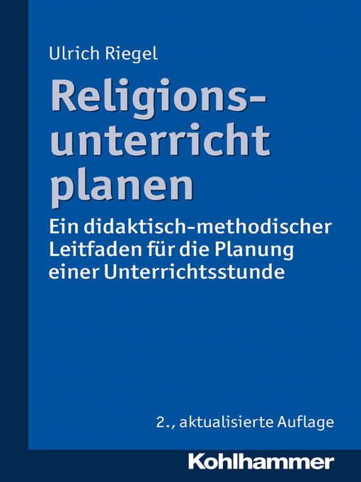 Title details for Religionsunterricht planen by Ulrich Riegel - Available